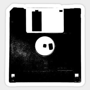 Retro Music Player Computer Floppy Disc Sticker